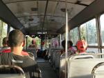 Dans le bus qui nous ramène à Port Mathurin